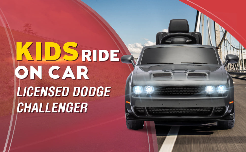 Kids' Electric Ride On Car Licensed Dodge Challenger