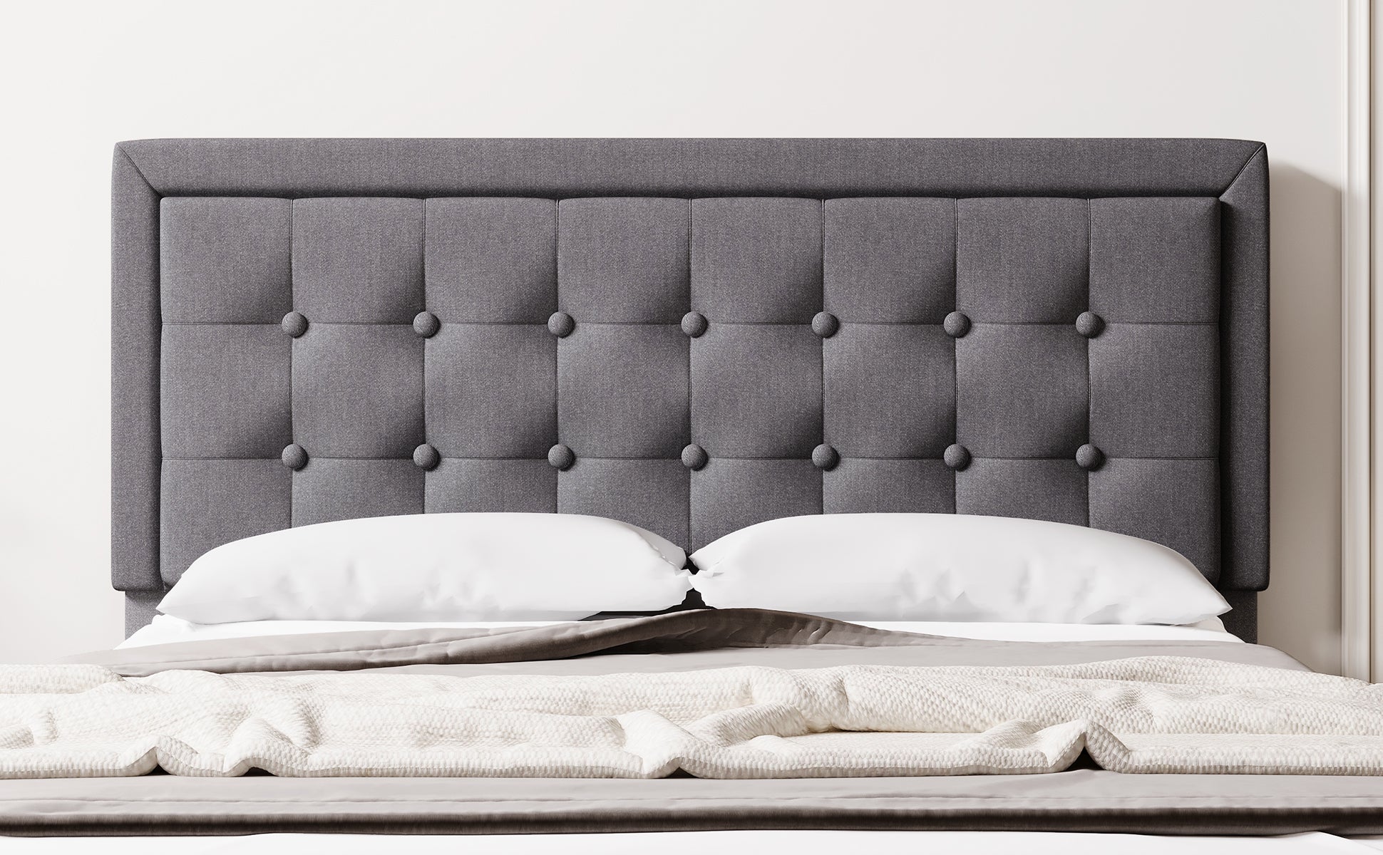 Eupher King Size Platform Bed Frame Features