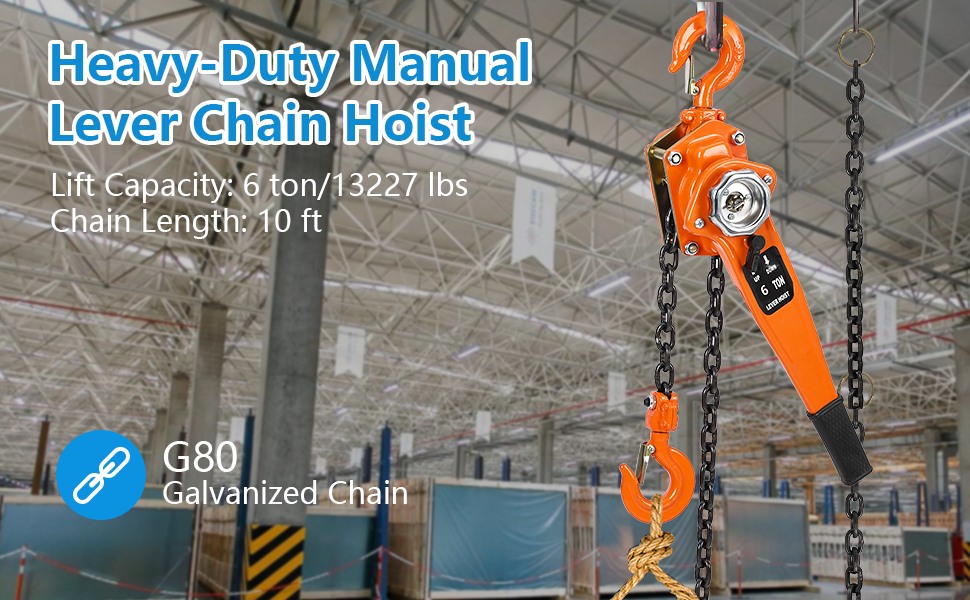 GARVEE 6 Ton Lever Chain Hoist