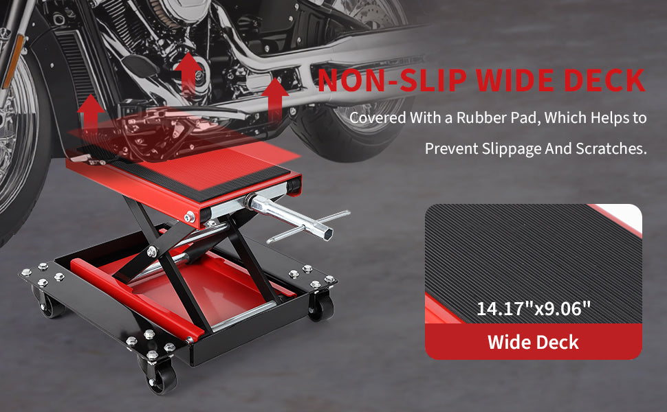 Motorcycle Lift Handle View