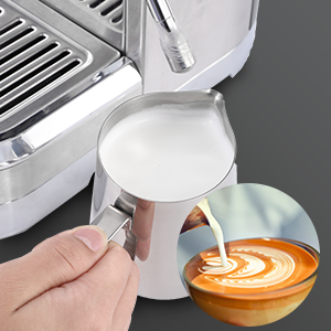 GARVEE Zstar Espresso Machine with Milk Frother and Grinder 15 Bar Automatic Espresso Coffee Machine Coffee Maker