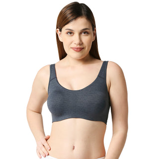 JS 90-Non Padded Solid Low Impact Sports Bra Skin – Juliet India
