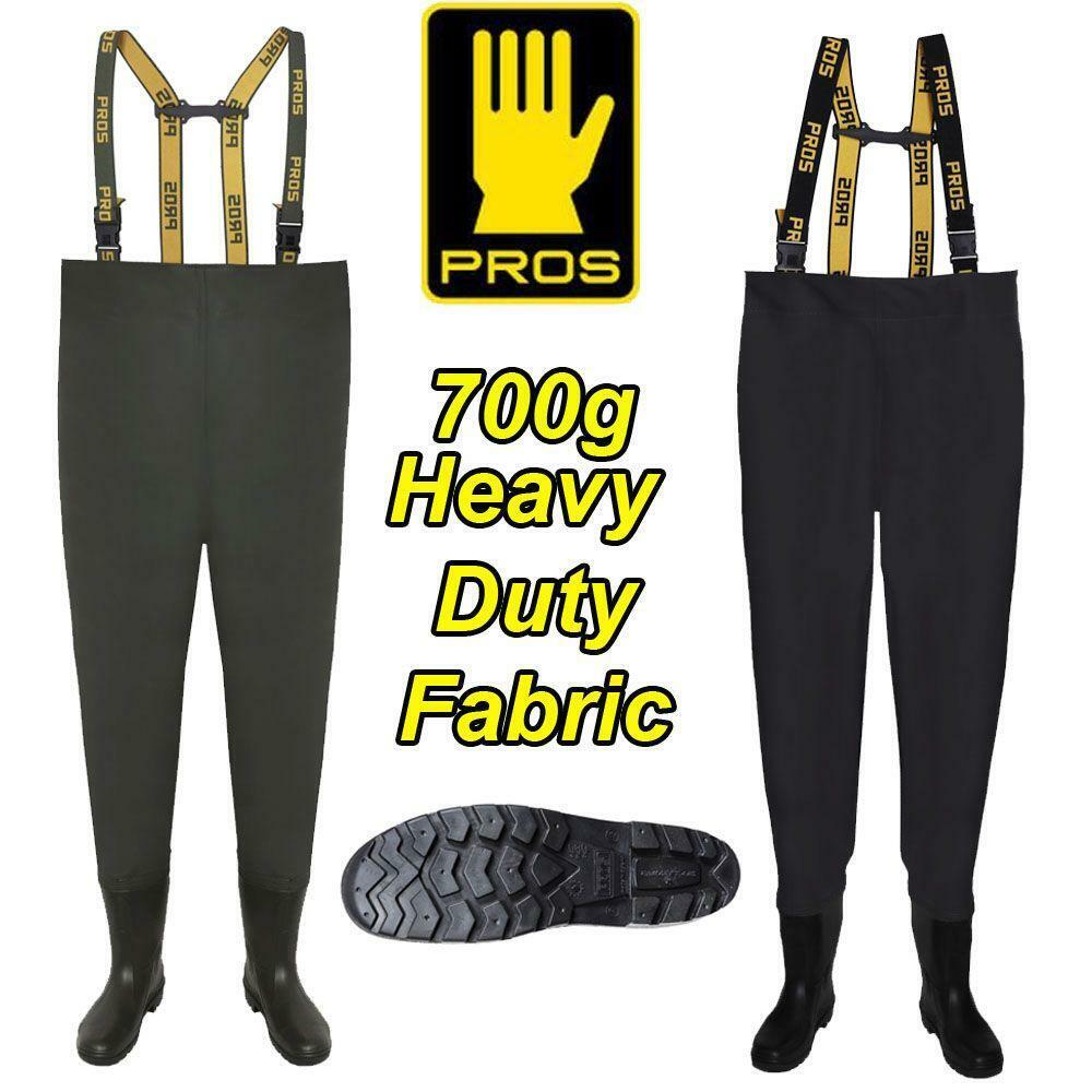 Hi-Vis Wader - with Steel Toe PVC Size 10.