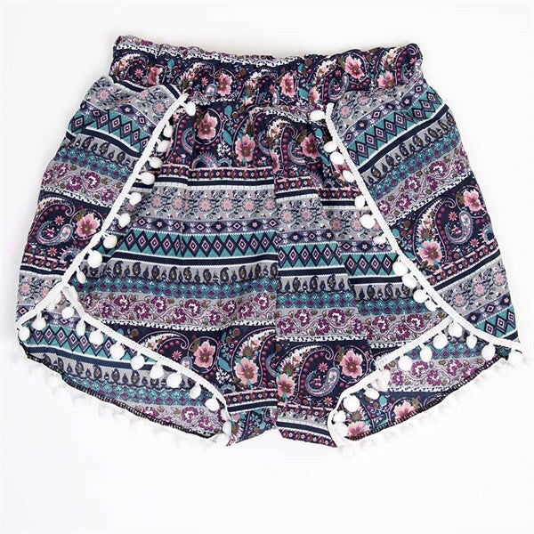 High Waist Pom Pom Shorts – Bella Dawn Boutique