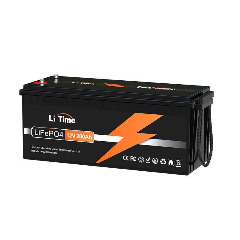 LiTime 12V 200Ah LiFePO4 Lithium Battery, Build-In 100A BMS, 2560Wh Energy - LiTime product image