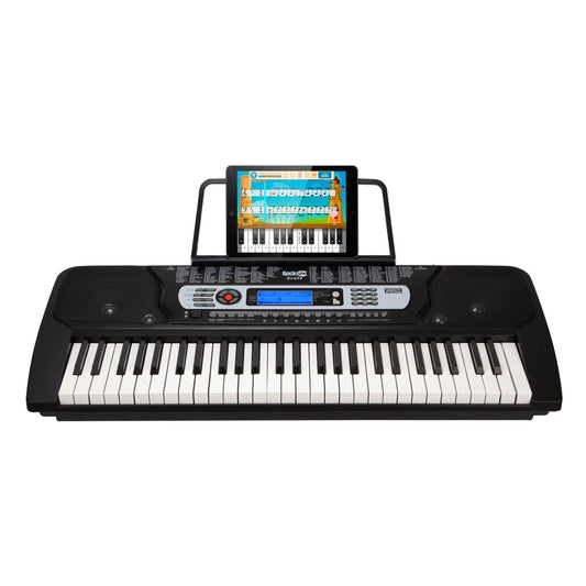 RockJam Clavier Compact 61 touches avec support de partition, alimentation,  autocollants pour notes de piano et leçons Simply Piano : :  Instruments de musique et Sono