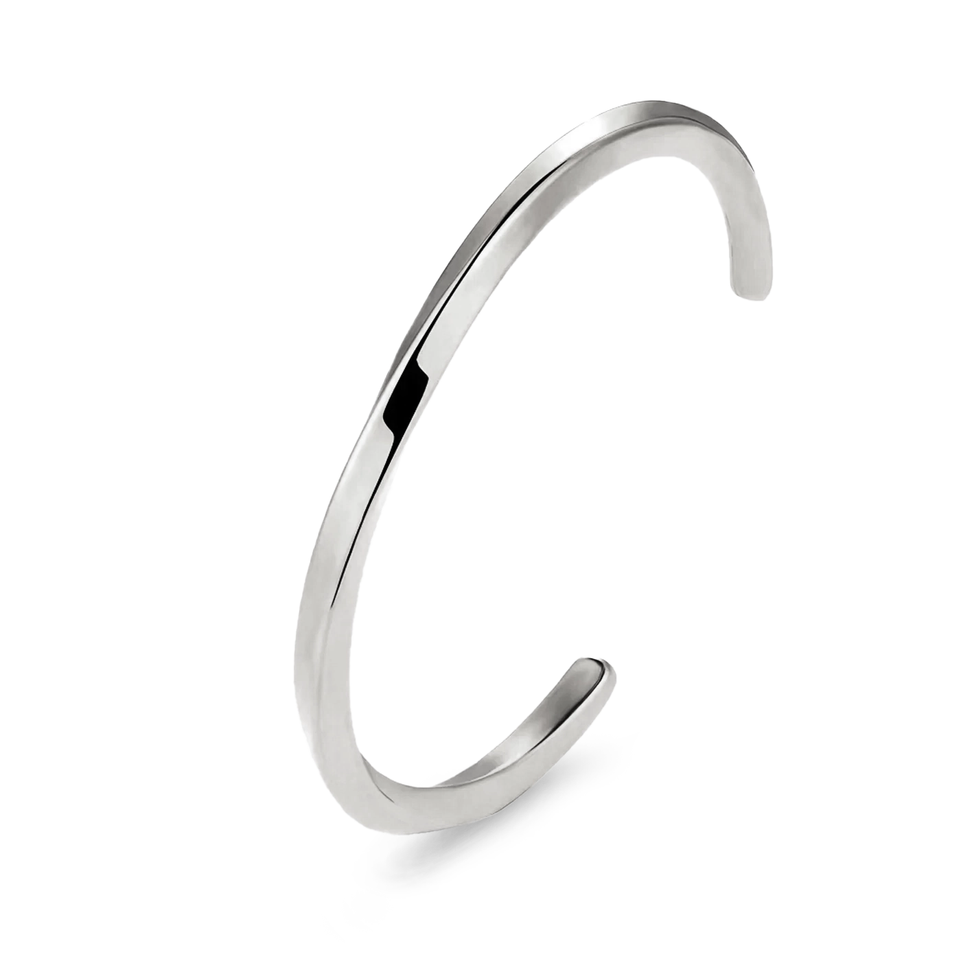 TWISTED CUFF - WHITE GOLD