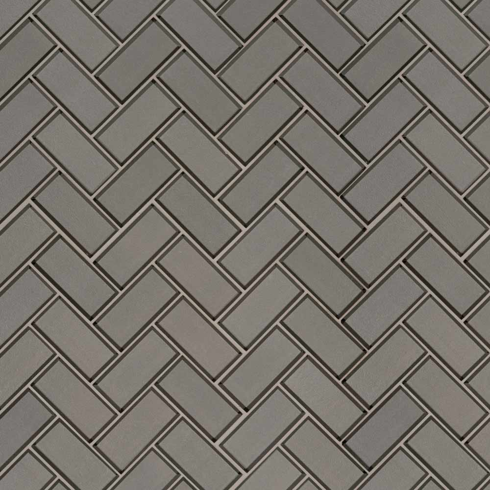 Champagne Bevel Herringbone 11.08" x 13.86" Glass Mesh-Mounted Mosaic Tile 2" x 4"-MSI Collection