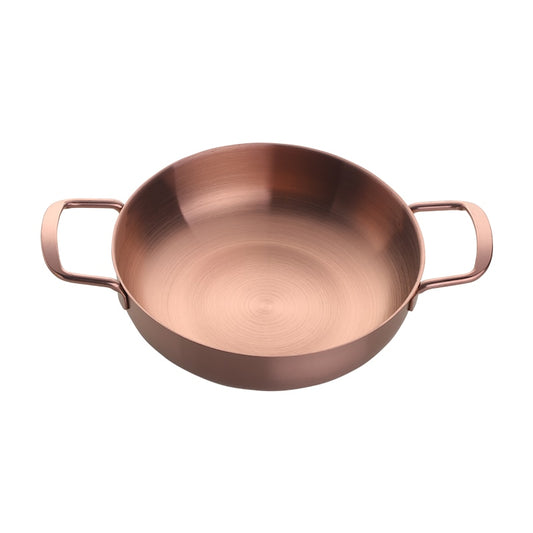 11Inch Frying Pan, 304 Stainless Steel 0.23MM Thick Wok Pan 5 Ply