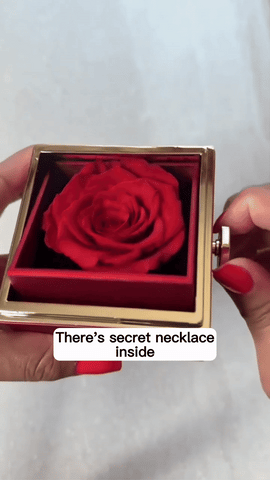 Real Rose Necklace Gift