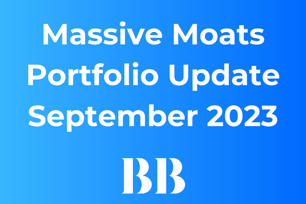 Massive Moats Portfolio: Update September (€14.930)