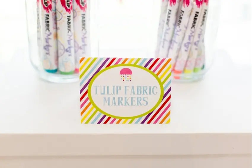 Rainbow Baby Shower Station With Tulip Fabric Markers – Tulip Color Crafts