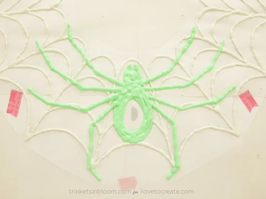 DIY Glow in the Dark Spiderweb Necklace