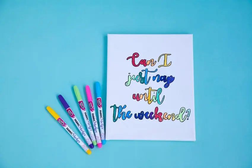 Rainbow Hand Lettered Canvas