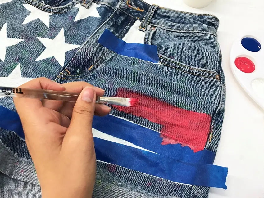 Americana-Inspired Cut-Off Shorts