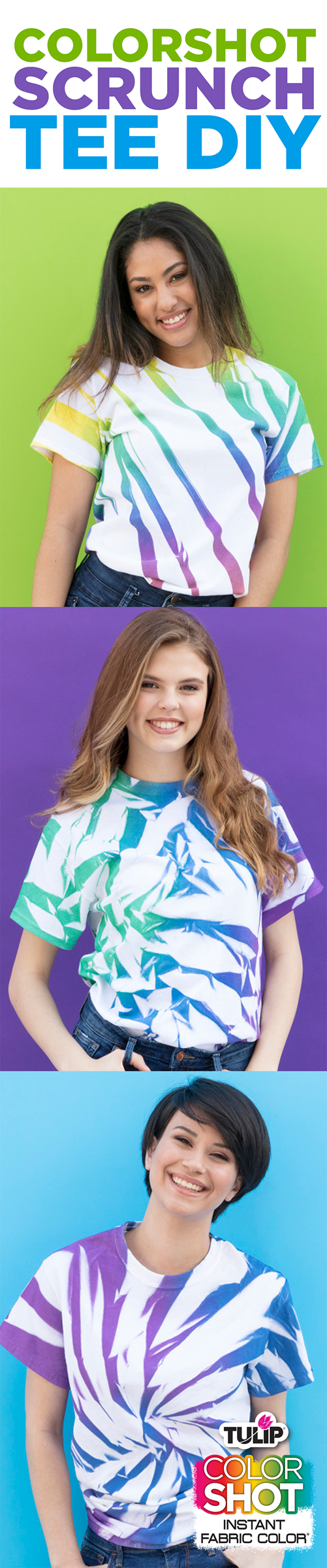 ColorShot Scrunch Tie-Dye Shirts