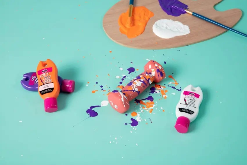 DIY Splatter Paint Weights