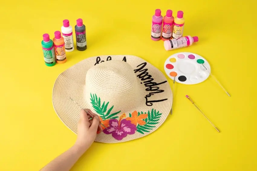 Easy Painted Summer Sun Hat