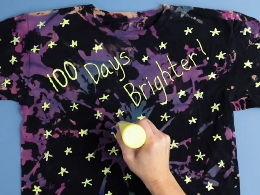 Tulip Reverse Tie Dye 100 Days of School Project