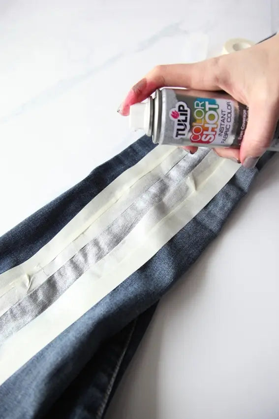 Tulip ColorShot Fabric Spray Paint Tuxedo Jeans