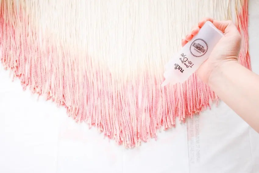 Tulip Pastel Dyed DIY Wall Hanging - dye string