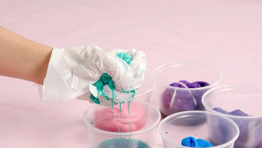 Tulip Pastel Tie-Dye Sock Bunnies - remove from dye and squeeze out excess
