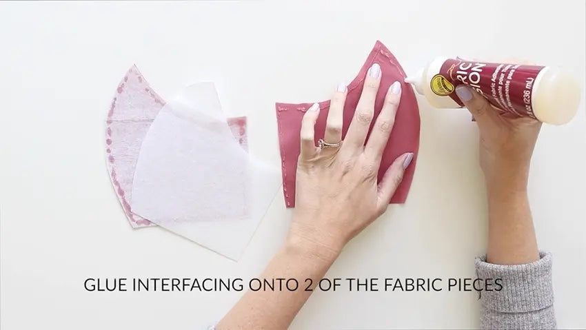 Tulip Make a No-Sew Face Mask - glue interfacing