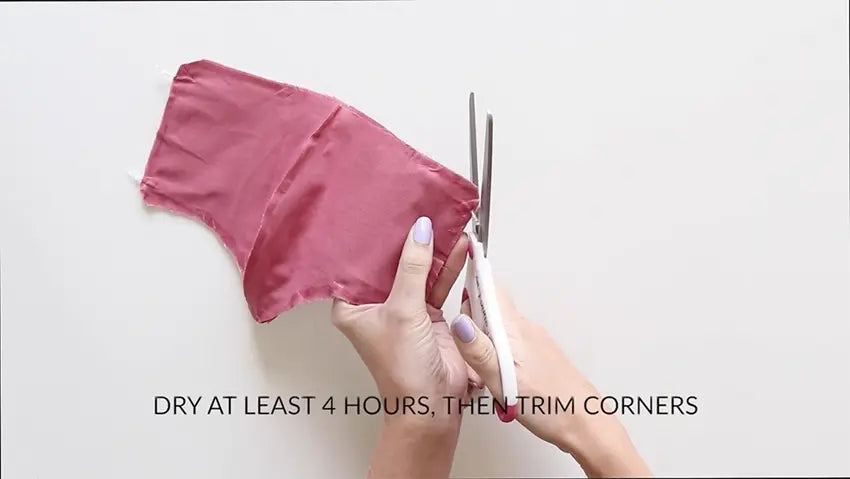 Tulip Make a No-Sew Face Mask - trim corners