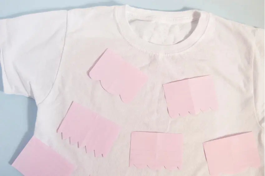 Tulip Fabric Markers DIY Papel Picado T-shirt - cut shapes from paper