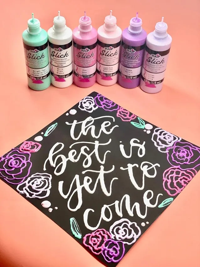 Decorate a Graduation Cap with Tulip Dimensional Paint