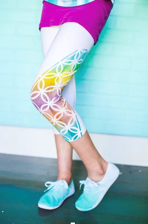 Personalized leggings with ColorShot Instant Fabric Color