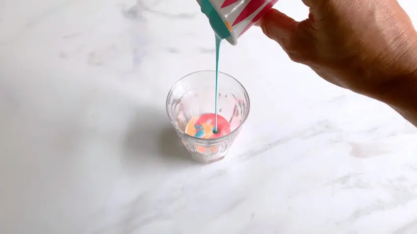 Combine all colors into one cup