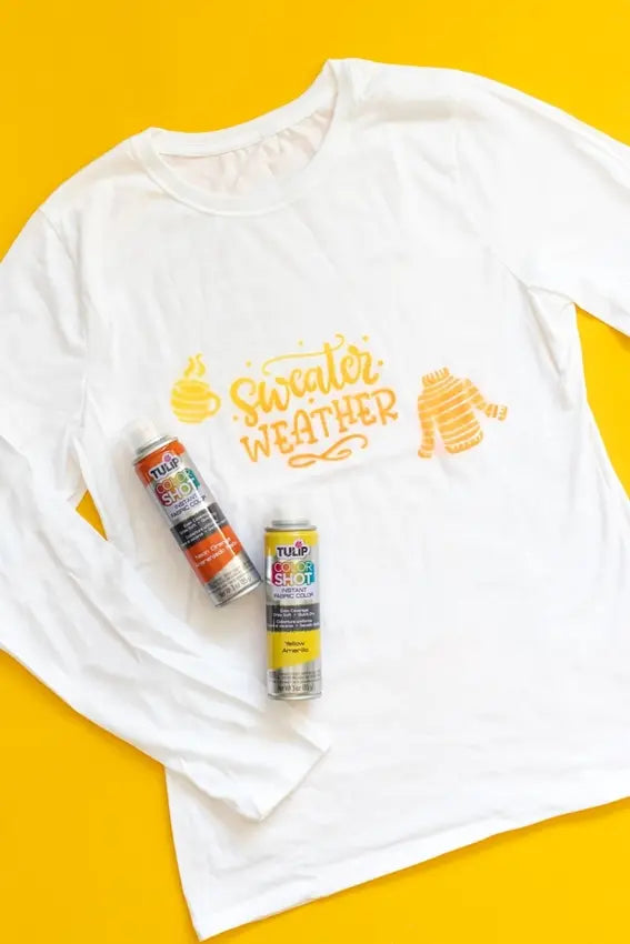 How to paint shirts with fabric spray paint