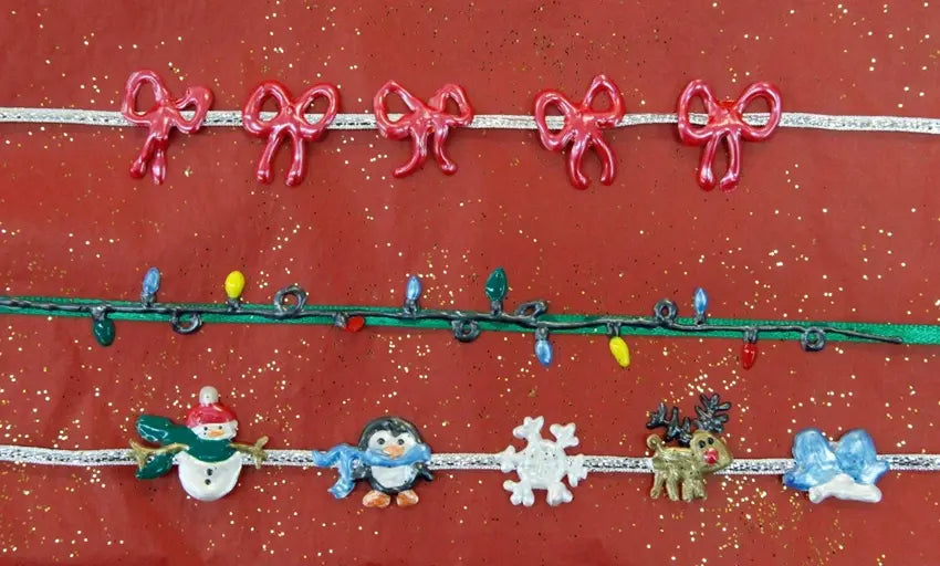 Dimensional Paint Holiday Bracelets