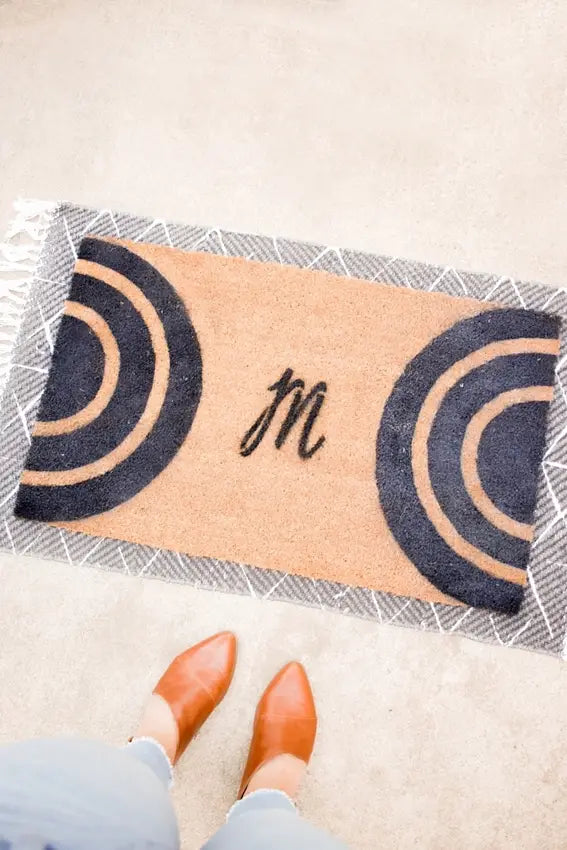 DIY Monogram Doormat