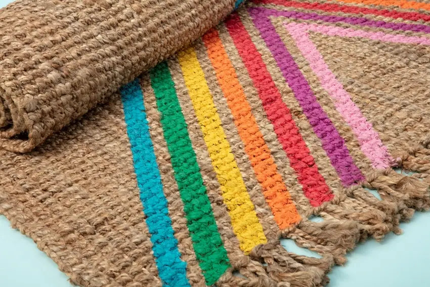 Rainbow Painted Rug