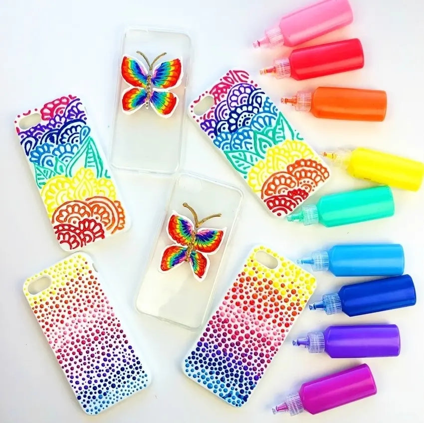 Rainbow 3D Paint Phone Cases