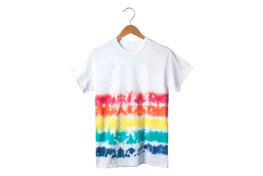 Rainbow Tie-Dye Stripes T-shirt