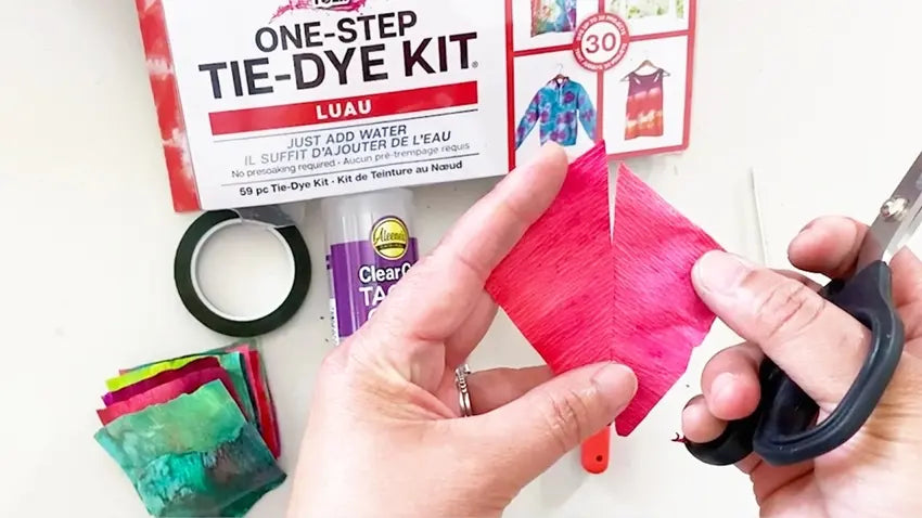 Flip one side over to form kite shape