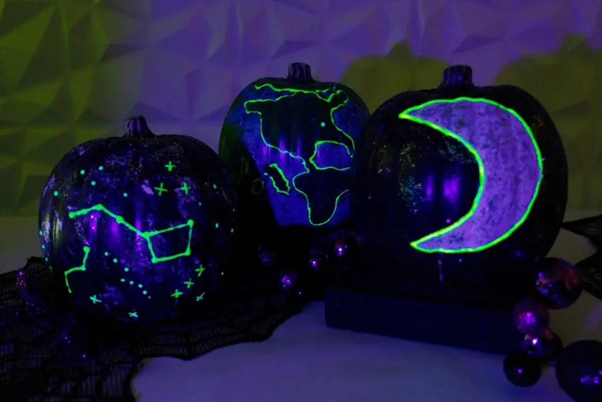 Glow-in-the-Dark Galaxy Pumpkins