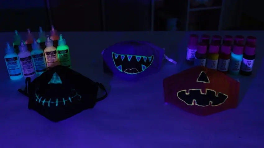 Charge your glow masks with a UV light source