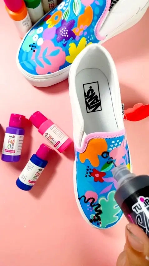 Friendsgiving Painted Shoes – Tulip Color Crafts