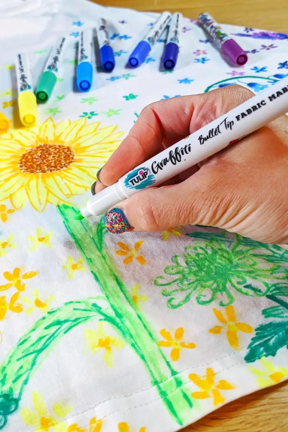 Add extra doodle details to your DIY dress
