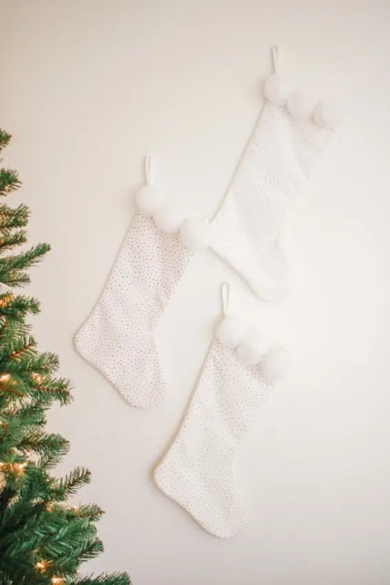 Glitter Stockings with Puff Paint