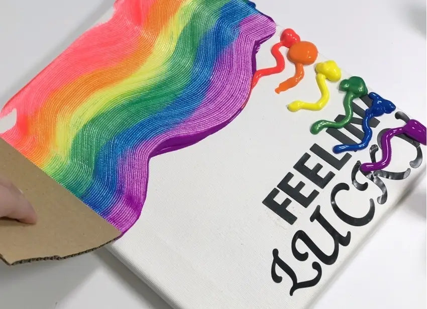 Feelin’ Lucky Rainbow Canvas Art