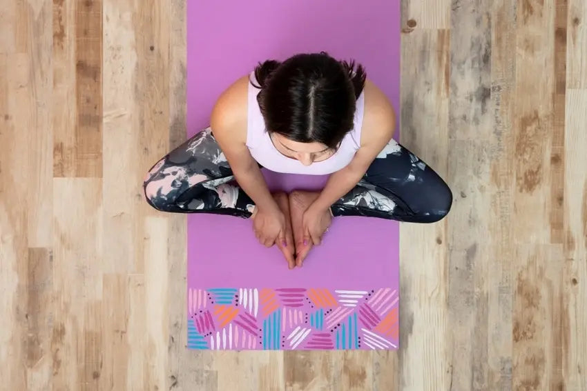 Custom Yoga Mat with Fabric Paint