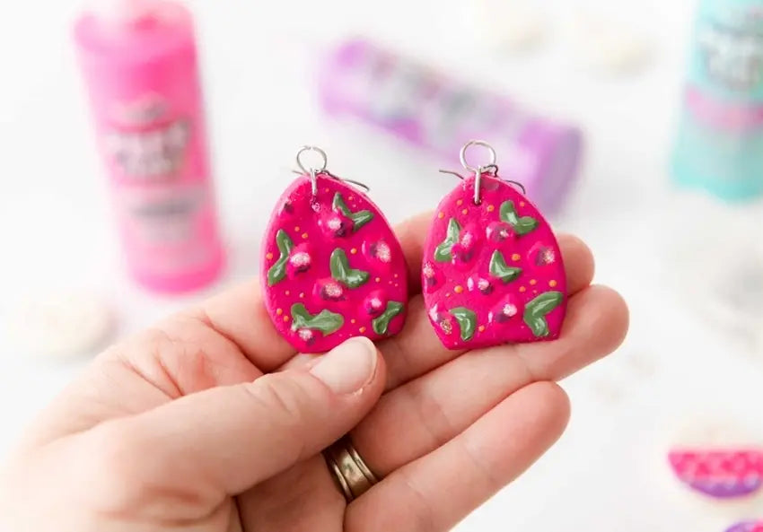 Add jump rings and hooks to DIY earrings