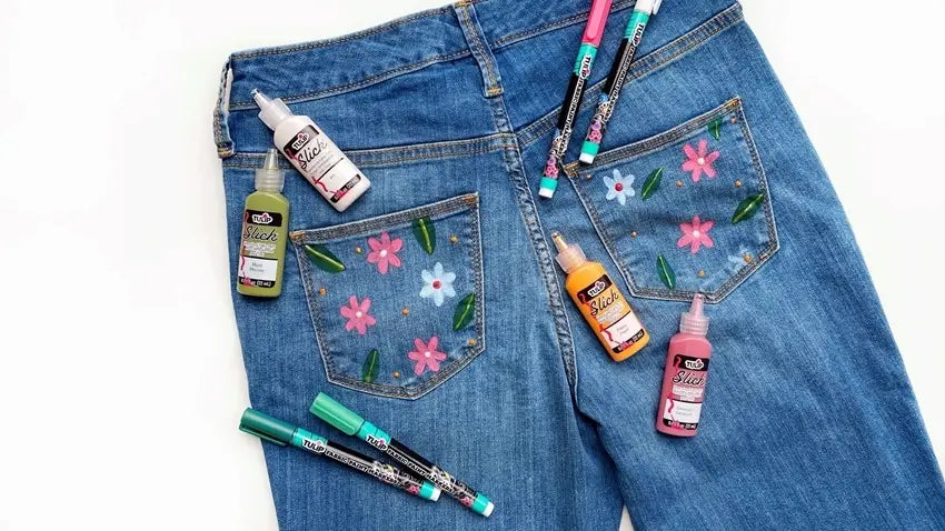 DIY Denim Upcycle with Fabric Markers