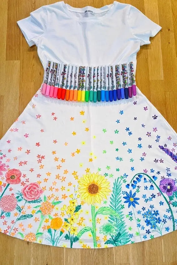 How to paint permanently on fabric. Make permanent marker design