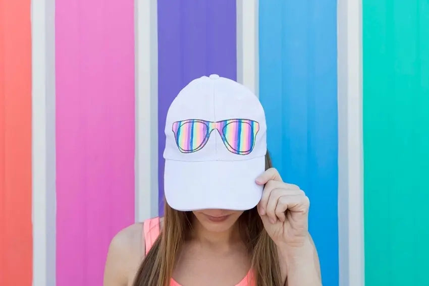 Custom Sunglasses Hat with Fabric Markers